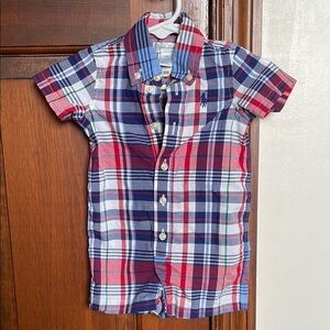 NWOT Ralph Lauren button down romper